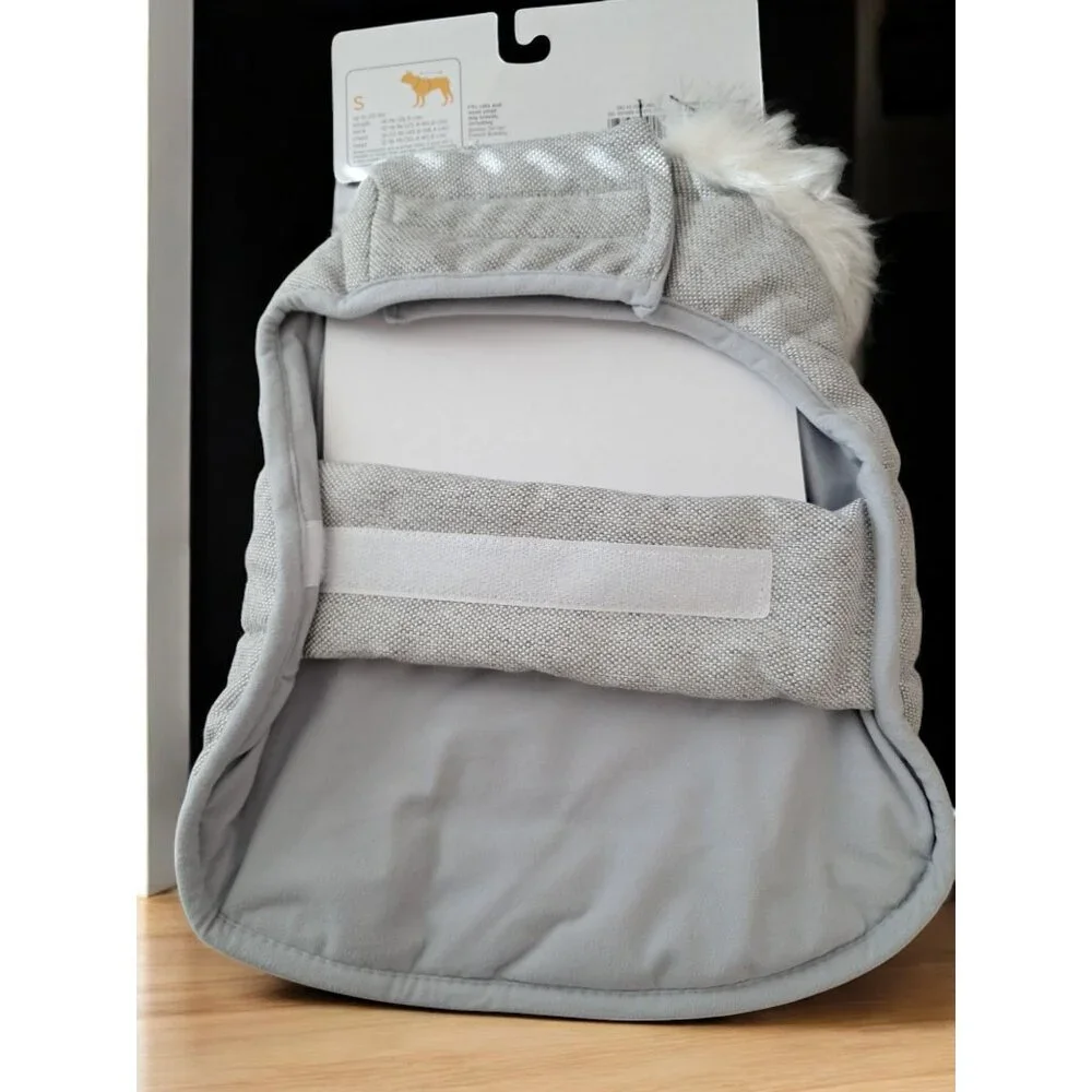 Boots & Barkley Size Small Gray Hooded Dog Cat Vest